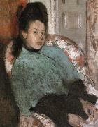 Edgar Degas Portrait of Elena Carafa painting